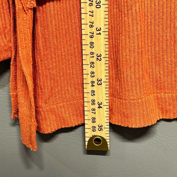✨Free People We The Free North Shore Thermal Tunic Size L Orange - Picture 15 of 16